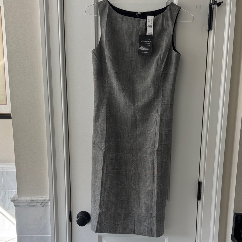 J Crew Glen Plaid Blend Sleeveless Dress NWT
